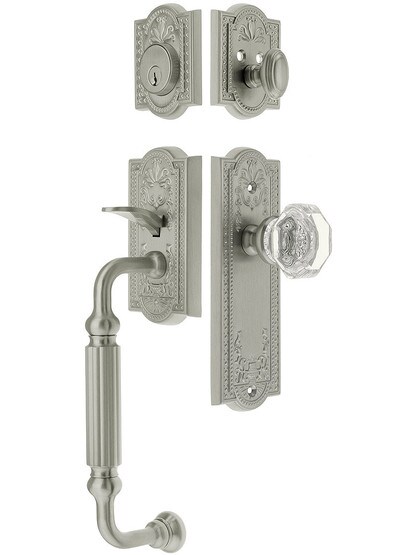 Grandeur "Parthenon" Thumblatch Entry Set With Parthenon Interior Plate